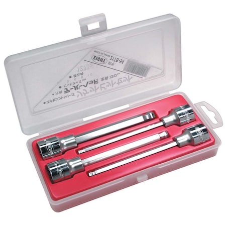 Eight Tool TAPER HEAD HEX SOCKET BIT LONG SET, 4PC 5-10MM 1/2INCHDR 21TB-S4